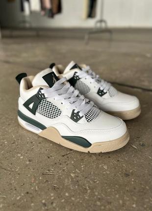Женские кроссовки женские кроссовки белые nike air jordan retro 4 retro white green 36-37-38-39-40-41