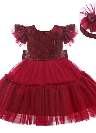 Праздничное платье для девочки р80-1201 фото