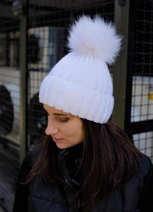 Зимова шапка without general white woman1 фото