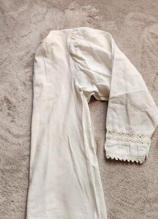 Винтажная "ретро " белая блуза.7 фото