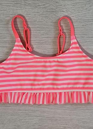 Пляжний топ, зріст 98-104, колір яскраво-рожевий