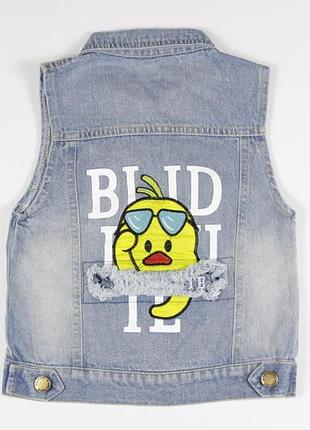 Стильна джинсова жилетка.