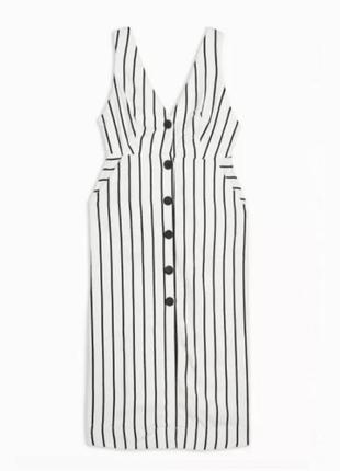 Нове плаття фартух-сорафан у смужку з кишенями 100% віскоза розмір 123 фото