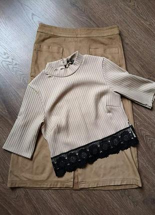 Стильна кофточка гольф водолазка топ під горло розмір м