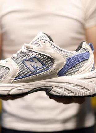 Весенние, спортивные кроссовки new balance 530 white blue2 фото