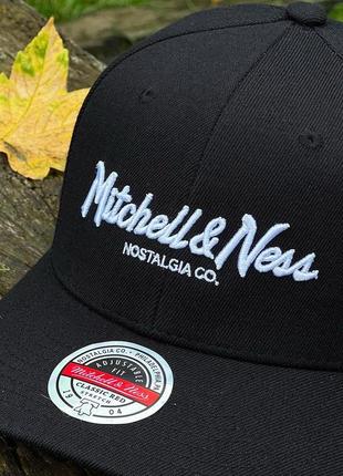 Оригинальная черная кепка mitchell & ness snapback4 фото