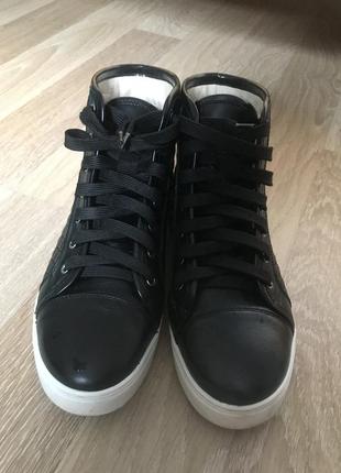 Кеды кожаные в стиле zara2 фото