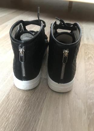 Кеды кожаные в стиле zara4 фото