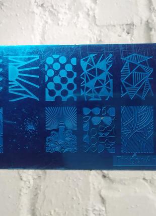 Пластина для стемпинга стемпинга дизайна ногтей маникюра стемпинг пластины штамп лак холдер стемпинг