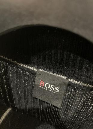 Светр hugo boss джемпер чорний вовняний чоловічий на ґудзиках світшот6 фото