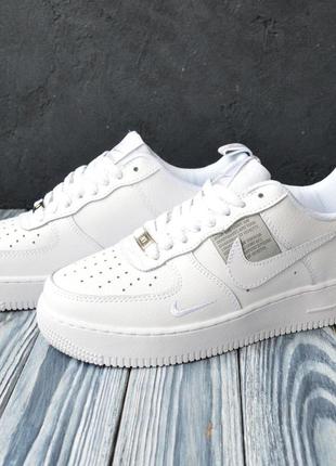 Женские кожаные кроссовки nike air force #найк