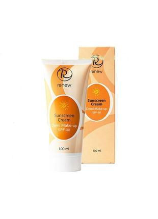 Сонцезахисний тональний крем антиоксидант spf 30 renew sunscreen cream spf 30 make-up