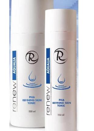 Тоник с pha кислотой renew aqualia refining skin tonic  250 мл1 фото