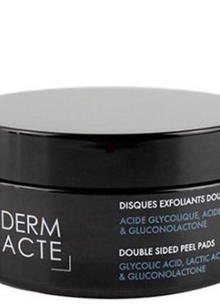 Двойные пилинг-спонжи academie / disques exfoliants double face derm acte double sided peel pads