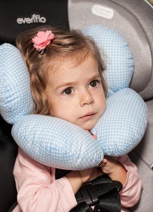 Дитяча анатомічна подушка для подорожей travel (арт.j2302travel)