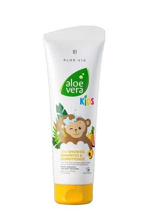 Aloe via aloe vera kids шампунь-кондиціонер для волосся і тіла.