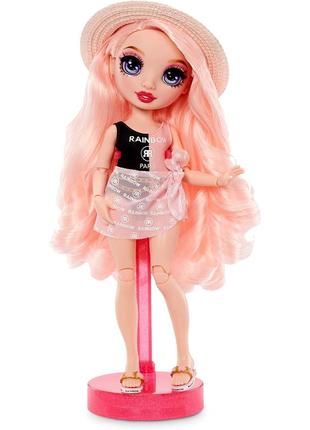 Модная кукла rainbow high pacific coast bella parker pink игровой набор рейнбоу хай – белла паркер4 фото