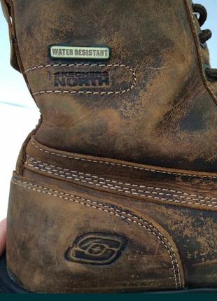 Skechers north waterproof resistant кожаные ботинки сапоги6 фото