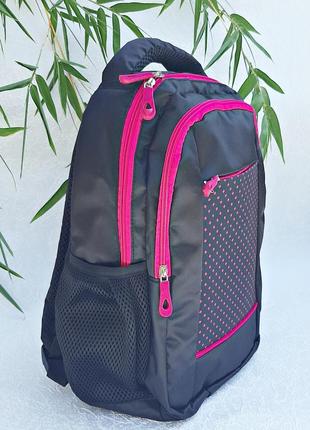 Рюкзак школьный space california розовый горошек 38х28х11см арт. 9807562 фото
