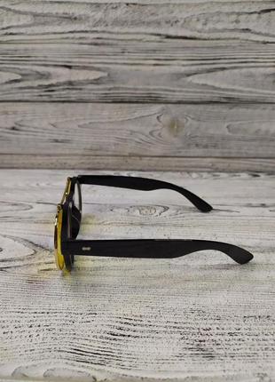 Солнцезащитные очки круглые, с откидной крышкой в стиле ретро, стимпанк4 фото