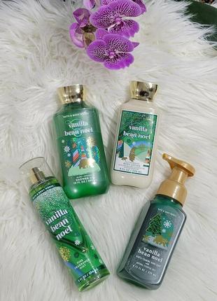 Шикарный подарочный набор! идея для подарка! гель лосьон мисло vanilla bean noel от bath &amp; body works