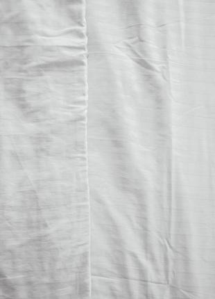 Комплект однотонного постельного белья полуторный из 100% турецкого премиум сатина 1.5 спальный белый4 фото