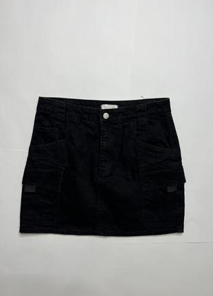 Джинсовая юбка карго topshop