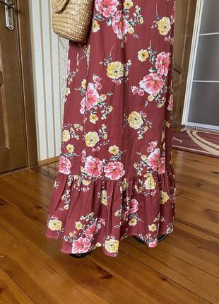 Невероятно красивая 😍 коттоновое платье макси5 фото