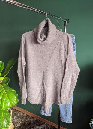 Серый базовый свитер