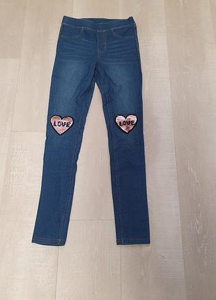 Джеггинсы для девочки 10-12 лет