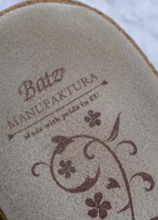 Мягенькие кожаные бирюзовые шлепанцы шлепки сланцы босоножки batz венгрия р. 41 26,5 см2 фото