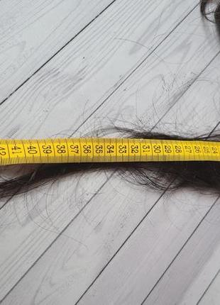 Длинная трендовая челка 100% натуральный волос.8 фото