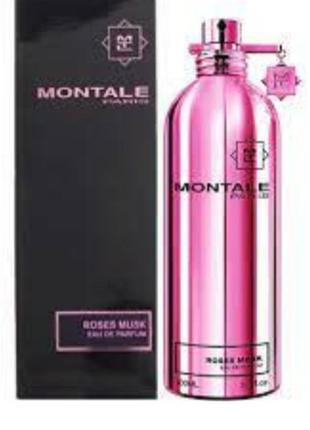 Montale roses musk оаэ парфюмированная вода 100 ml духи монталь розе муск розовый мускус роузес масок женский1 фото