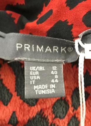 Жакет primark леопард красно-черный7 фото