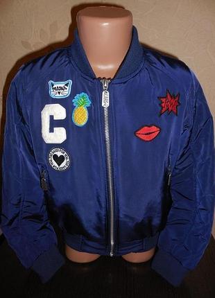 Куртка- бомбер  * cars jeans* деми, 7-8 лет.