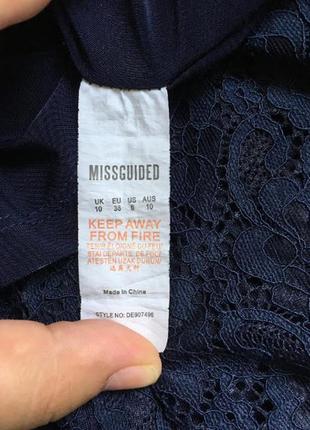 Коротке мереживне плаття на тонких бретелях від missguided 10 р5 фото