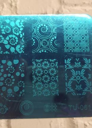 Пластина для стемпинга стемпинга дизайна ногтей маникюра стемпинг пластины штамп лак холдер стемпинг