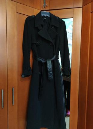 Пальто макси женское шинель  от zara 80%шерсти1 фото