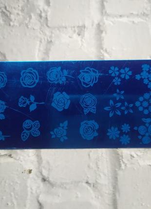 Пластина для стемпінгу стемпінга дизайну нігтів манікюру стемпінг пластини штамп лак холдер стемпинг