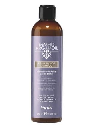 Шампунь для сияния светлых волос nook ritual blonde 250 ml1 фото