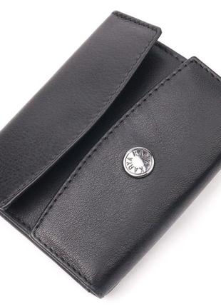 Дуже незвичайний жіночий гаманець із натуральної шкіри karya 21339 чорний