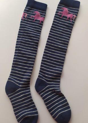 Шкарпетки на дівчинку єдинорожка 28-30 розмірз утепленими пяткамикотонові нм