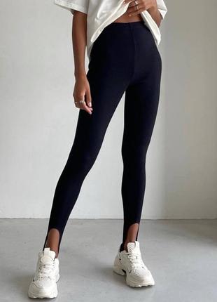 Базові лосини/ легінси зі штрипками в рубчик🔥
