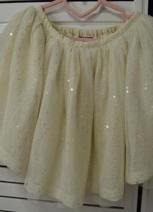 Очень праздничная трехслойная юбка