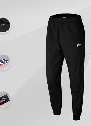 Спортивні штани nike heritage signature track pants (чорні)