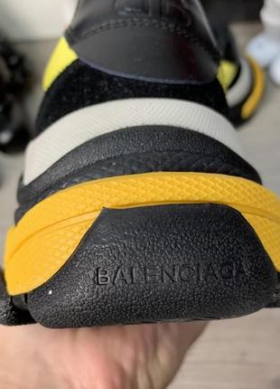 Кросівки balenciaga triple s 2.0 black yellow10 фото