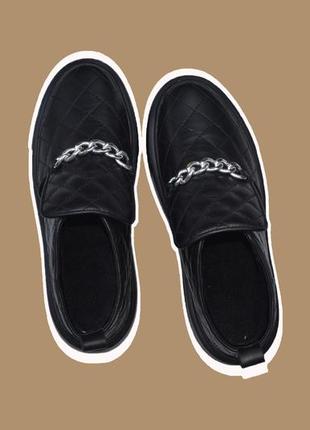 Натуральні жіночі черевики 🌷 в чорному кольорі8 фото