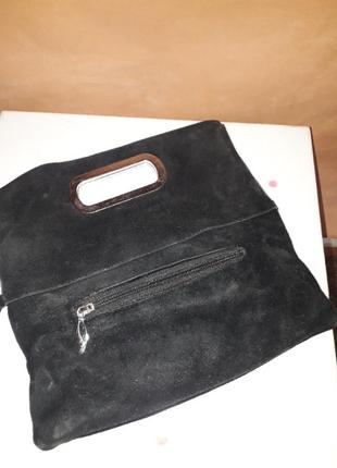 Черная сумочка клатч2 фото