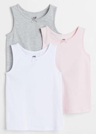 Майки h&m майка на дівчинку 4-6-8 років 110/116 та 122/128 см hm