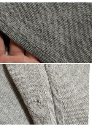 Шерстяной свитер пуловер серый hugo boss7 фото